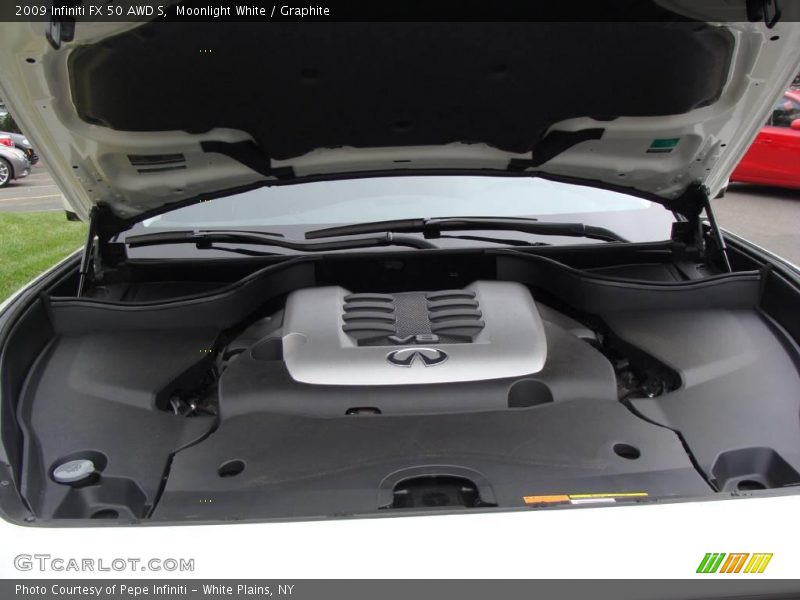 Moonlight White / Graphite 2009 Infiniti FX 50 AWD S