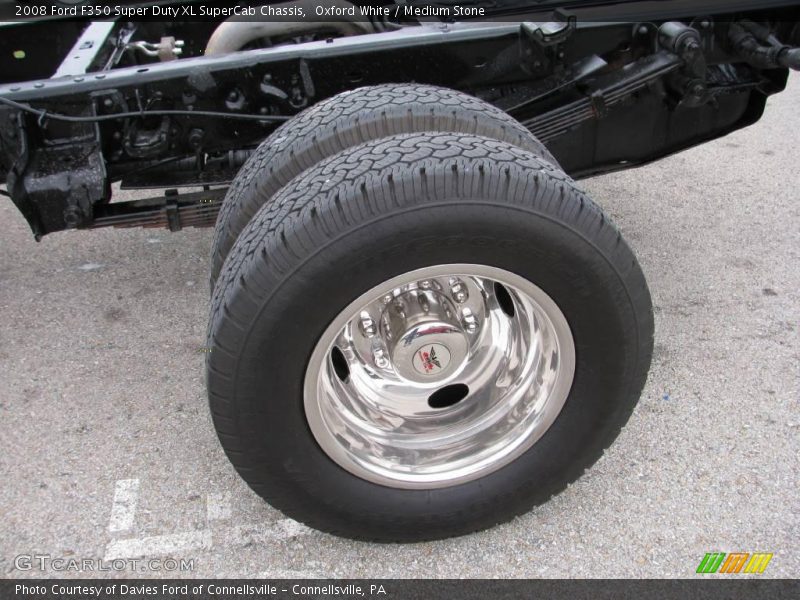 Oxford White / Medium Stone 2008 Ford F350 Super Duty XL SuperCab Chassis