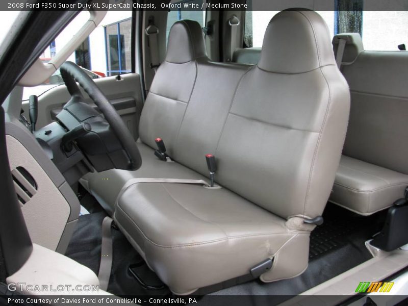 Oxford White / Medium Stone 2008 Ford F350 Super Duty XL SuperCab Chassis