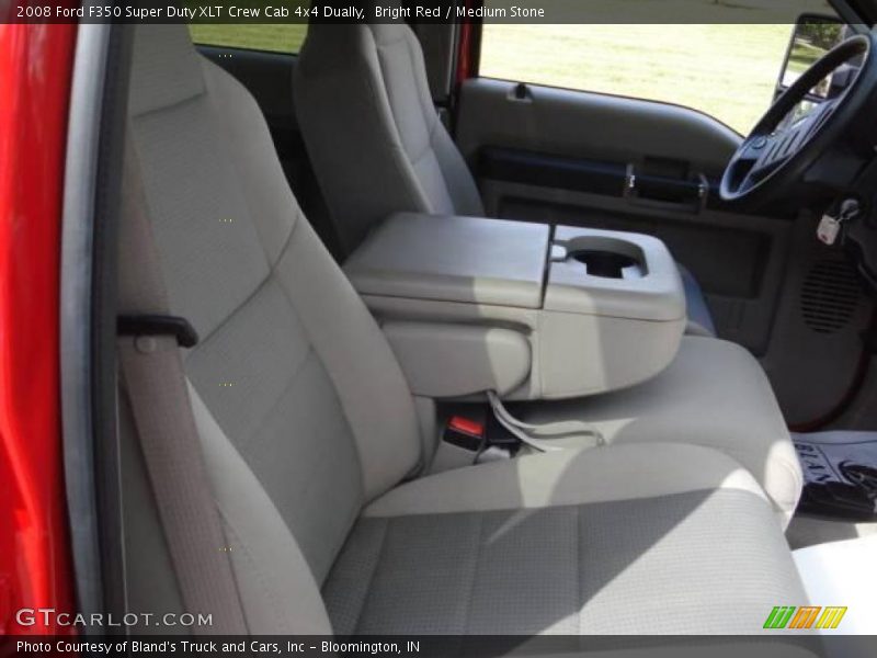 Bright Red / Medium Stone 2008 Ford F350 Super Duty XLT Crew Cab 4x4 Dually
