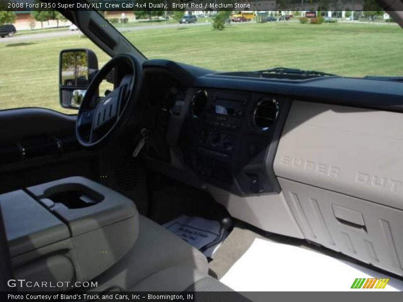 Bright Red / Medium Stone 2008 Ford F350 Super Duty XLT Crew Cab 4x4 Dually