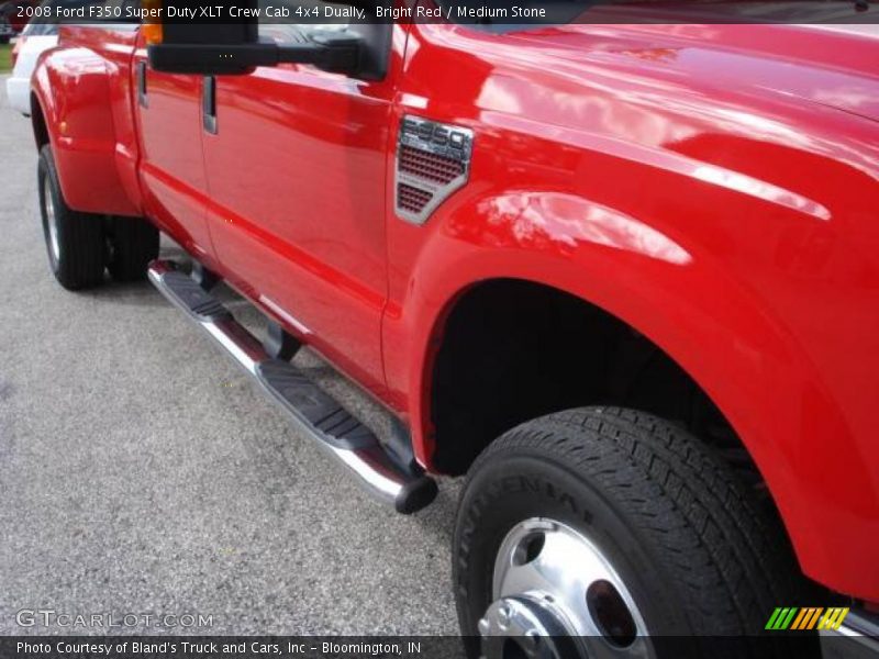 Bright Red / Medium Stone 2008 Ford F350 Super Duty XLT Crew Cab 4x4 Dually