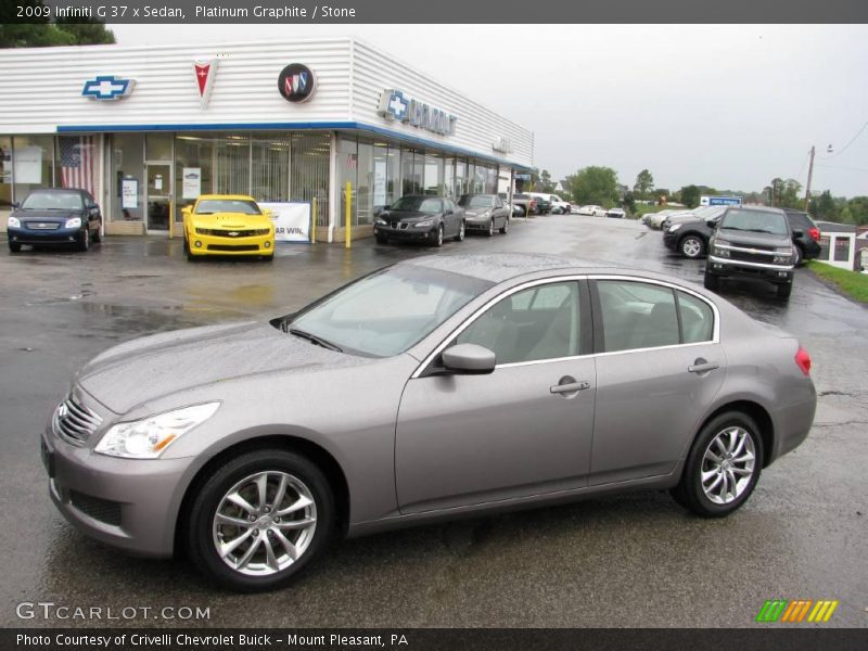 Platinum Graphite / Stone 2009 Infiniti G 37 x Sedan