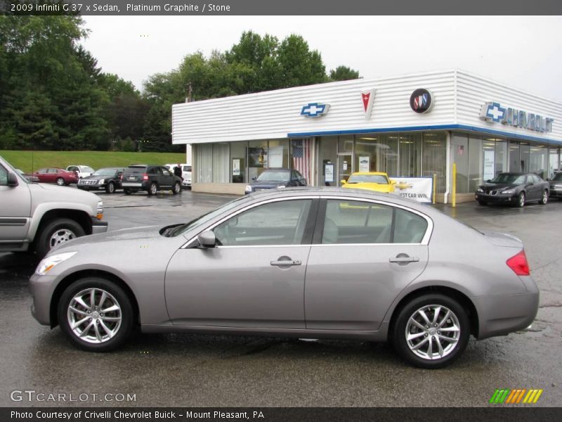 Platinum Graphite / Stone 2009 Infiniti G 37 x Sedan