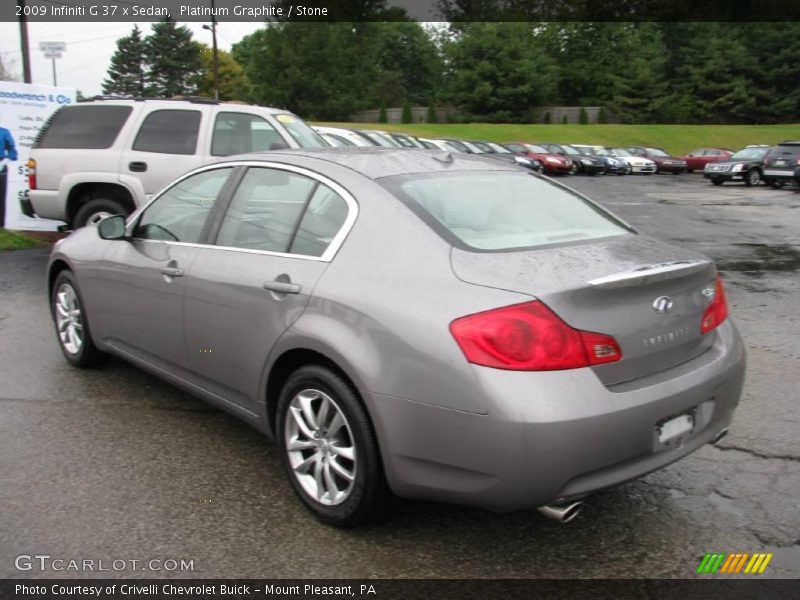 Platinum Graphite / Stone 2009 Infiniti G 37 x Sedan