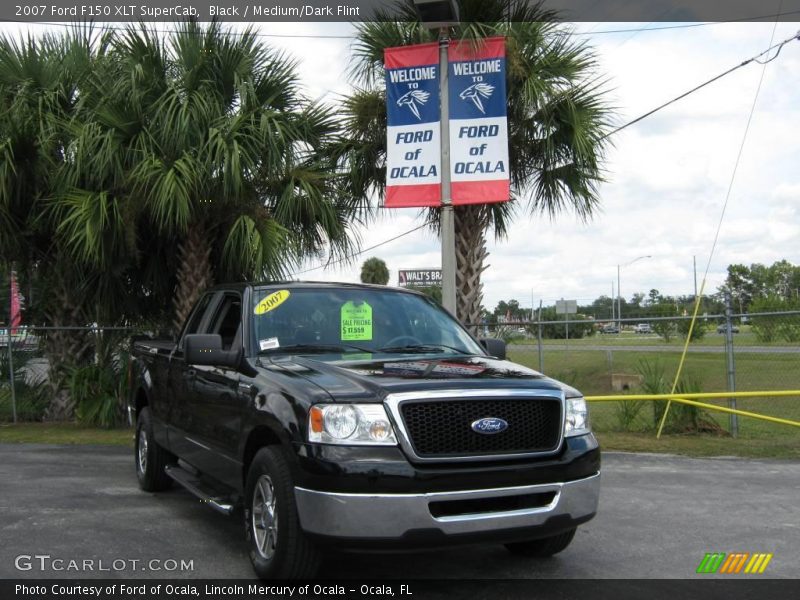Black / Medium/Dark Flint 2007 Ford F150 XLT SuperCab