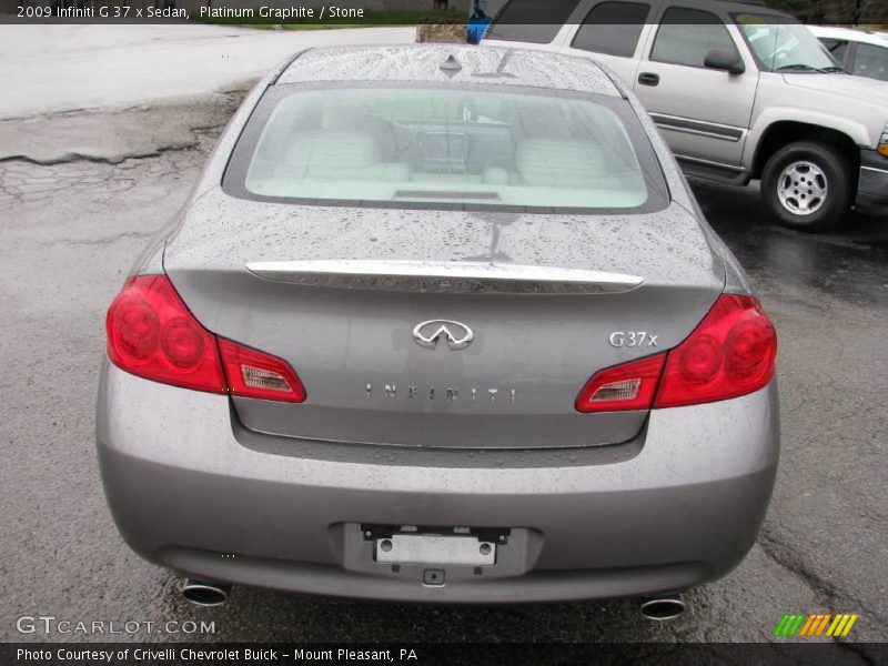 Platinum Graphite / Stone 2009 Infiniti G 37 x Sedan