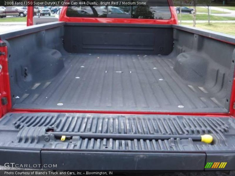 Bright Red / Medium Stone 2008 Ford F350 Super Duty XLT Crew Cab 4x4 Dually