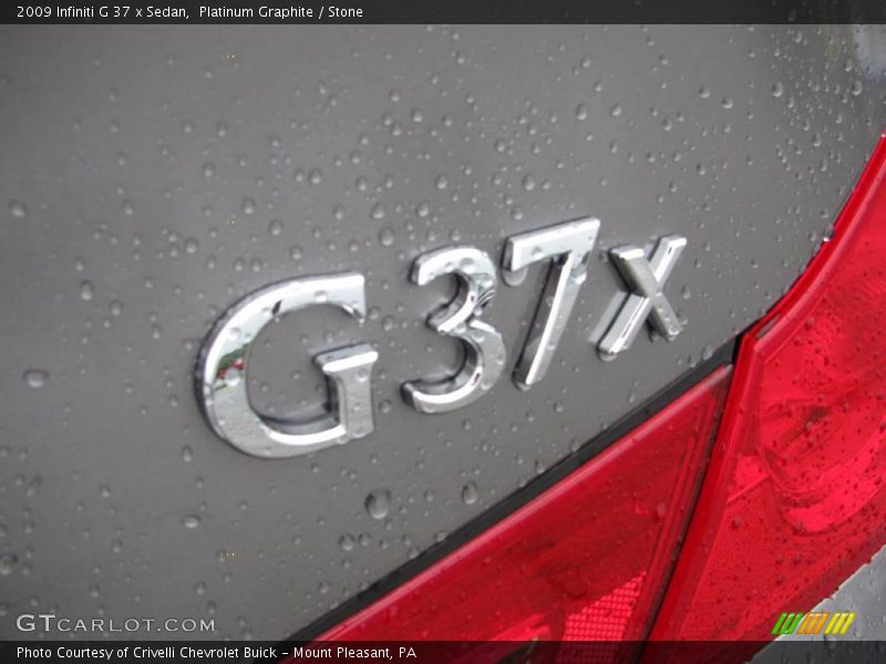 Platinum Graphite / Stone 2009 Infiniti G 37 x Sedan
