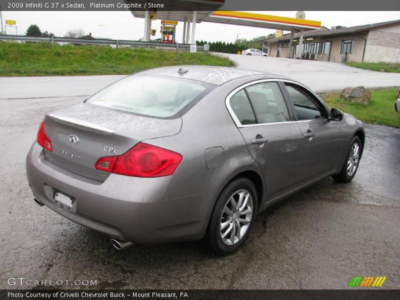 Platinum Graphite / Stone 2009 Infiniti G 37 x Sedan