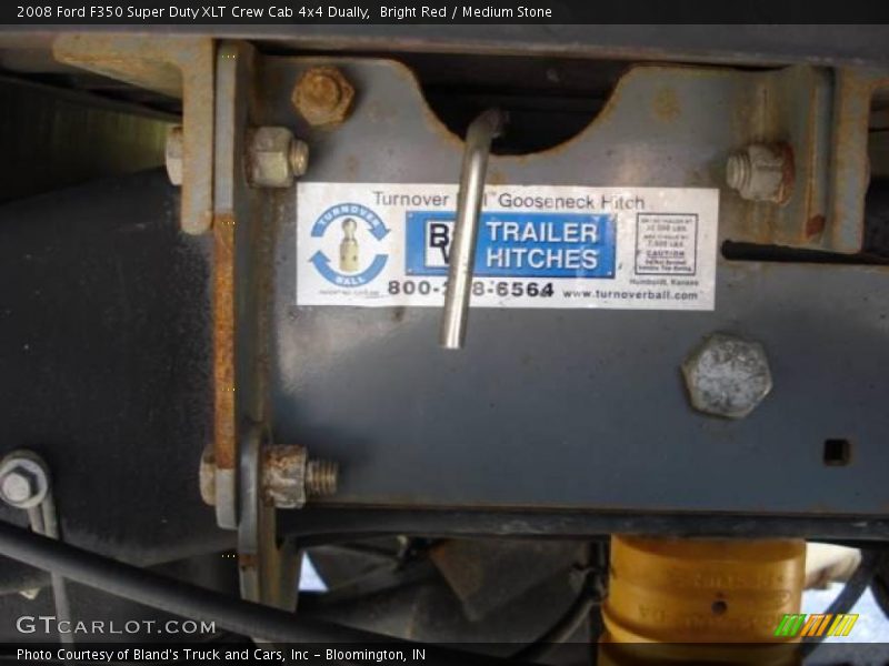 Bright Red / Medium Stone 2008 Ford F350 Super Duty XLT Crew Cab 4x4 Dually