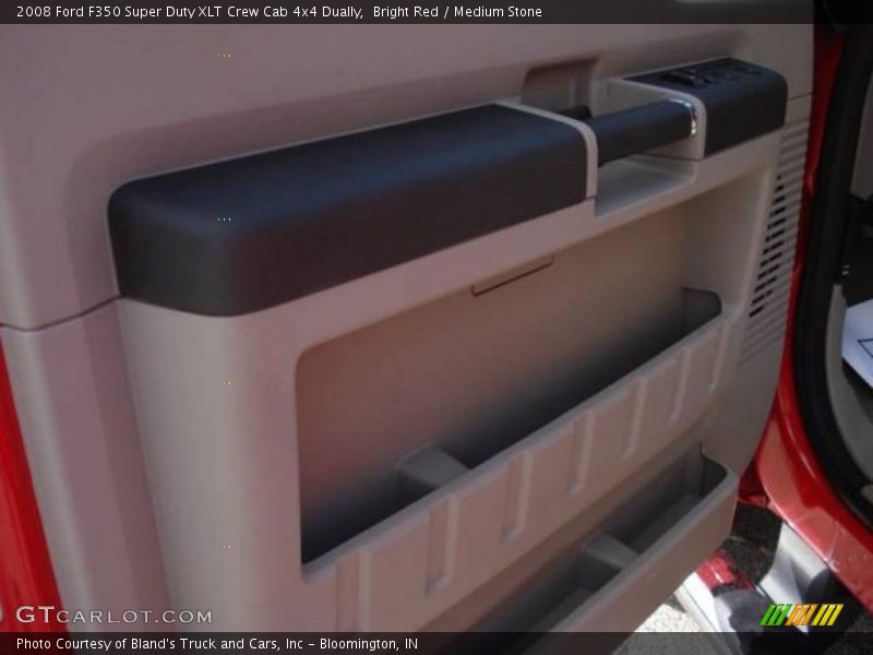 Bright Red / Medium Stone 2008 Ford F350 Super Duty XLT Crew Cab 4x4 Dually