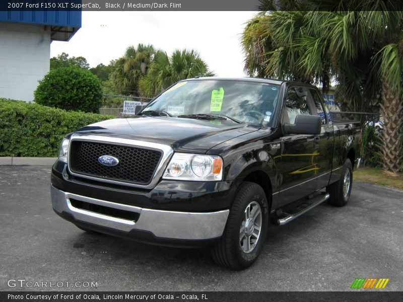 Black / Medium/Dark Flint 2007 Ford F150 XLT SuperCab