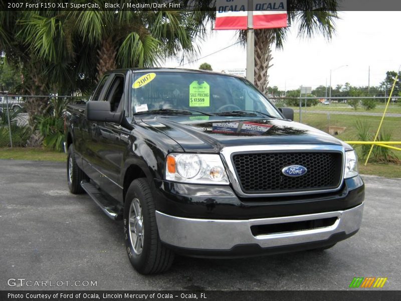 Black / Medium/Dark Flint 2007 Ford F150 XLT SuperCab
