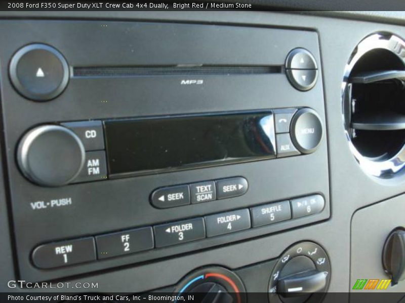 Bright Red / Medium Stone 2008 Ford F350 Super Duty XLT Crew Cab 4x4 Dually