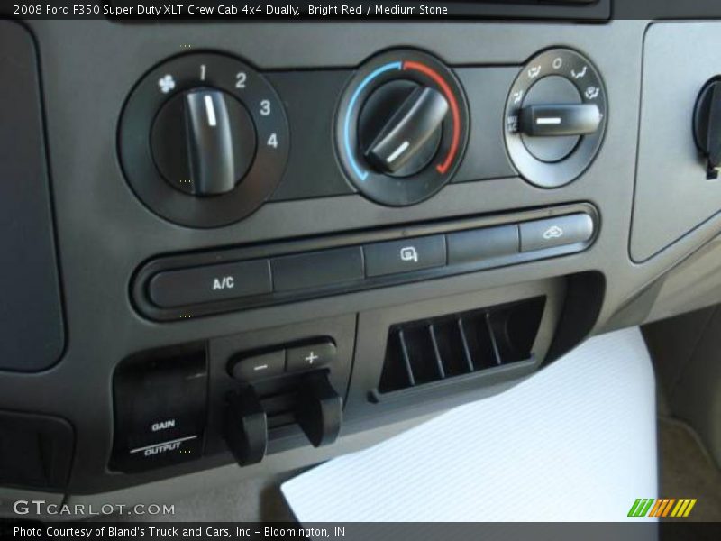Bright Red / Medium Stone 2008 Ford F350 Super Duty XLT Crew Cab 4x4 Dually