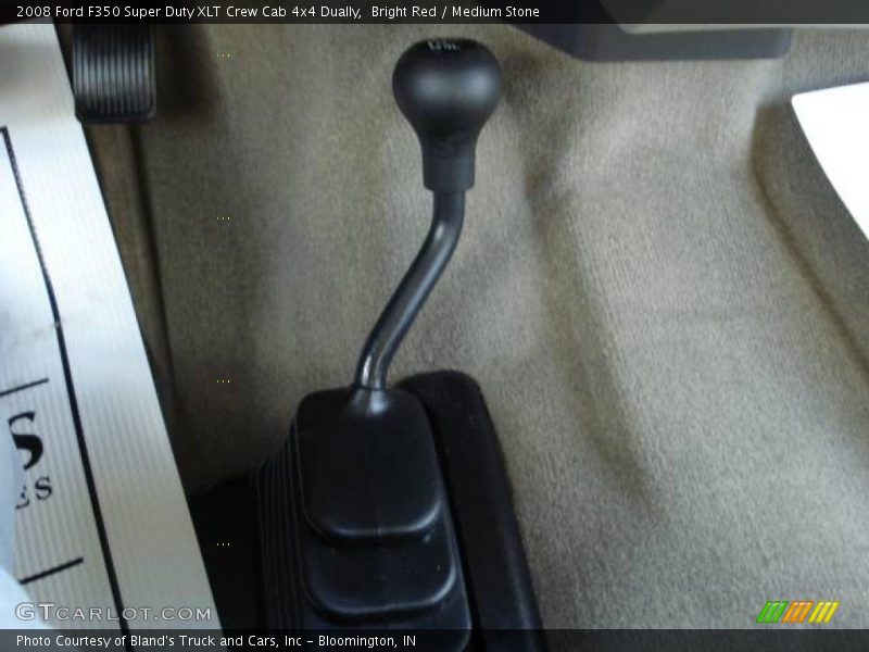 Bright Red / Medium Stone 2008 Ford F350 Super Duty XLT Crew Cab 4x4 Dually