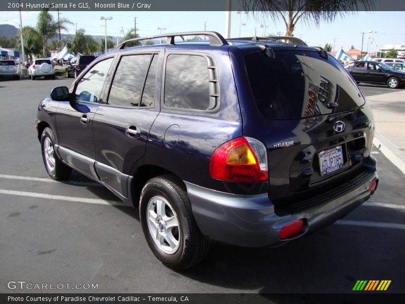 Moonlit Blue / Gray 2004 Hyundai Santa Fe GLS