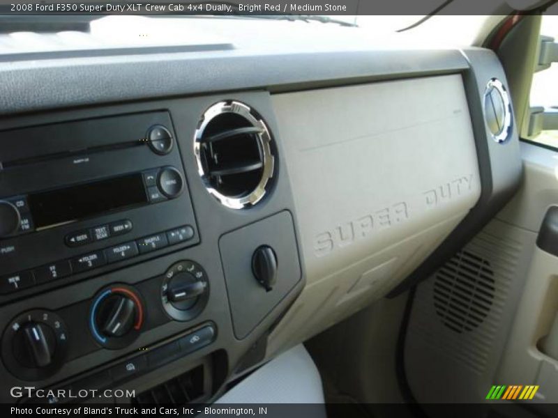 Bright Red / Medium Stone 2008 Ford F350 Super Duty XLT Crew Cab 4x4 Dually