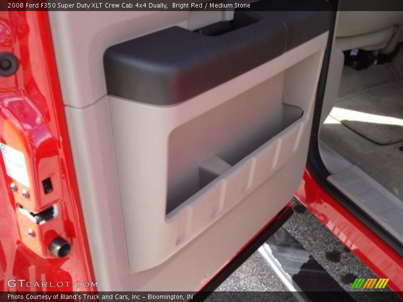 Bright Red / Medium Stone 2008 Ford F350 Super Duty XLT Crew Cab 4x4 Dually