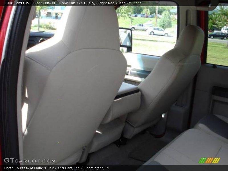 Bright Red / Medium Stone 2008 Ford F350 Super Duty XLT Crew Cab 4x4 Dually