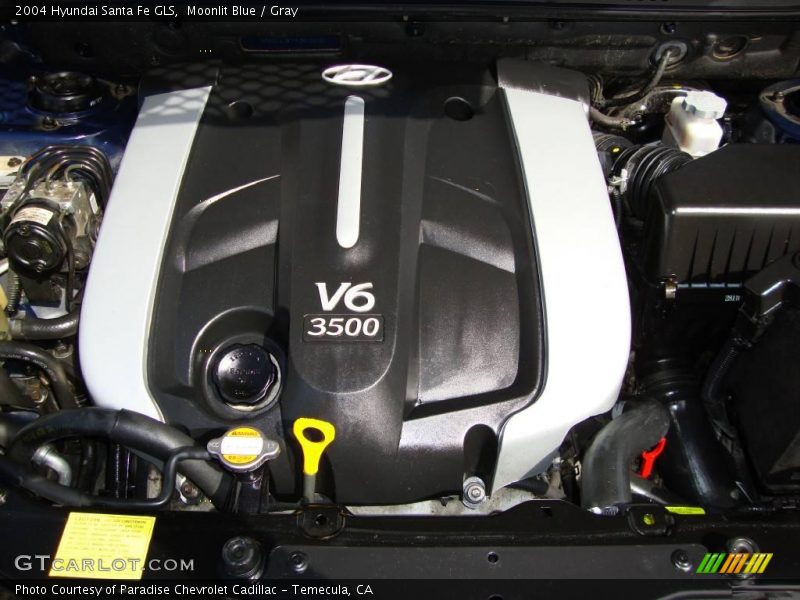Moonlit Blue / Gray 2004 Hyundai Santa Fe GLS