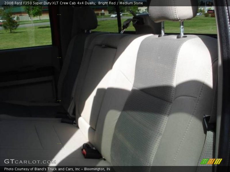 Bright Red / Medium Stone 2008 Ford F350 Super Duty XLT Crew Cab 4x4 Dually