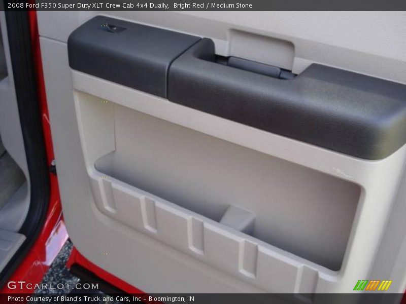 Bright Red / Medium Stone 2008 Ford F350 Super Duty XLT Crew Cab 4x4 Dually