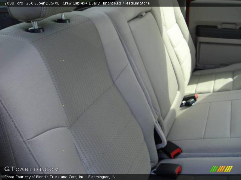 Bright Red / Medium Stone 2008 Ford F350 Super Duty XLT Crew Cab 4x4 Dually