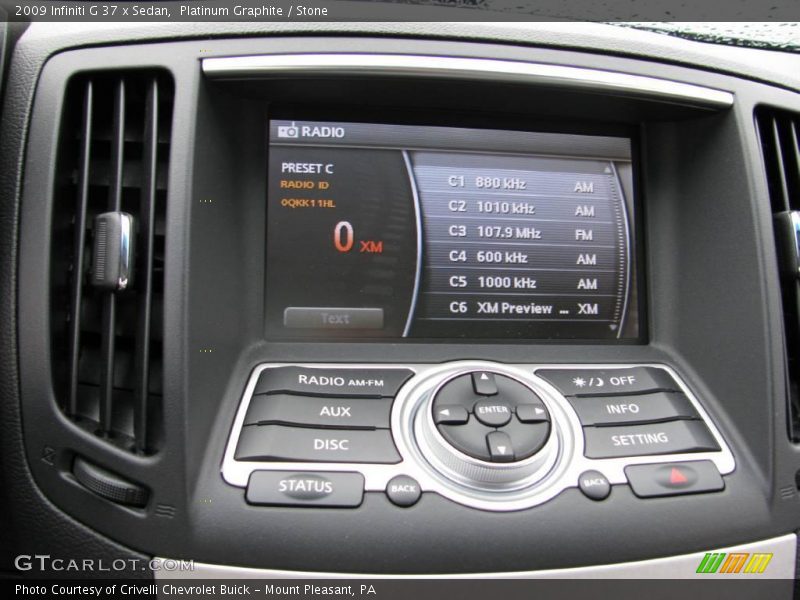 Platinum Graphite / Stone 2009 Infiniti G 37 x Sedan