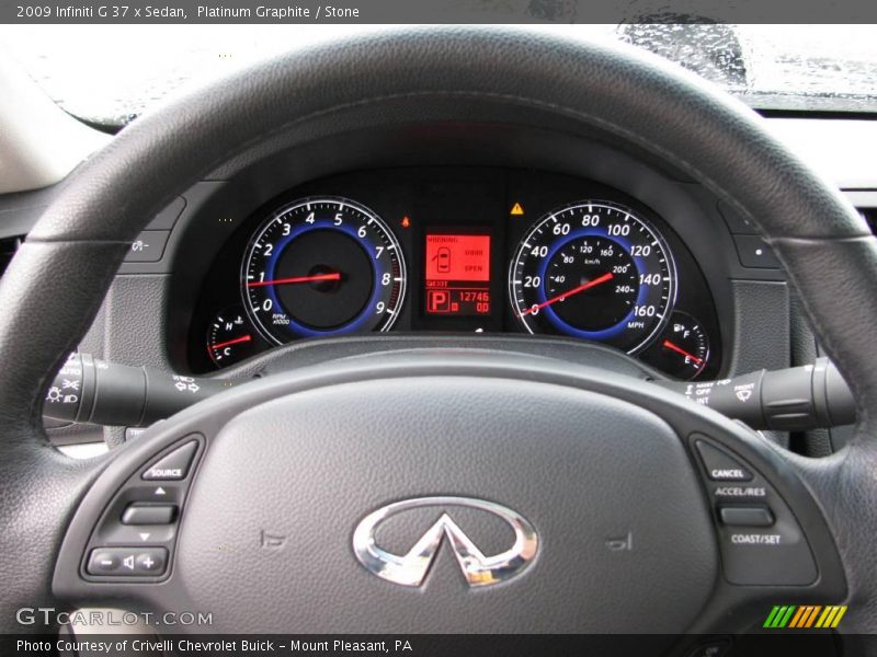 Platinum Graphite / Stone 2009 Infiniti G 37 x Sedan