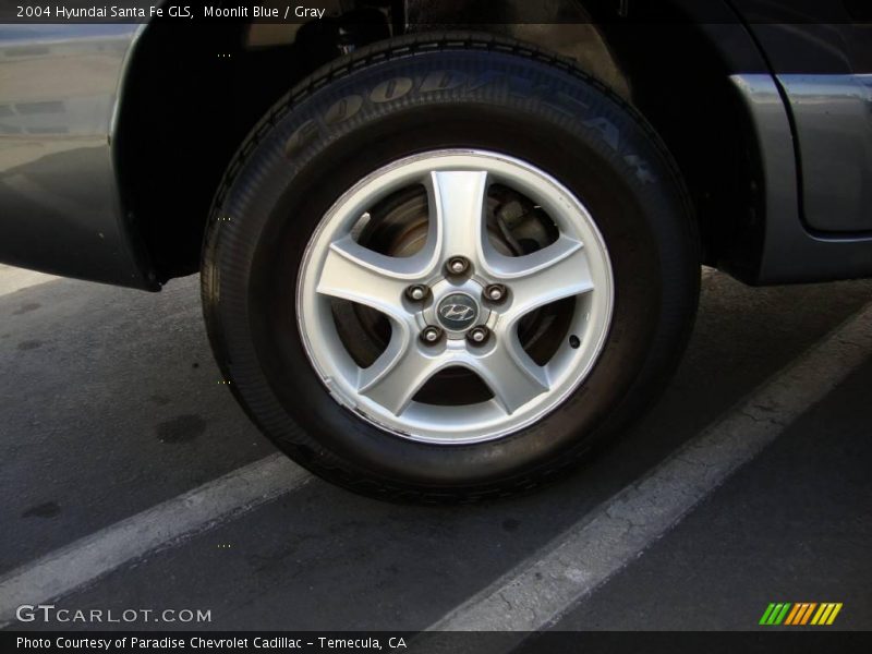 Moonlit Blue / Gray 2004 Hyundai Santa Fe GLS