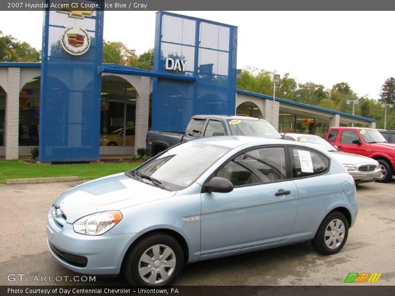 Ice Blue / Gray 2007 Hyundai Accent GS Coupe