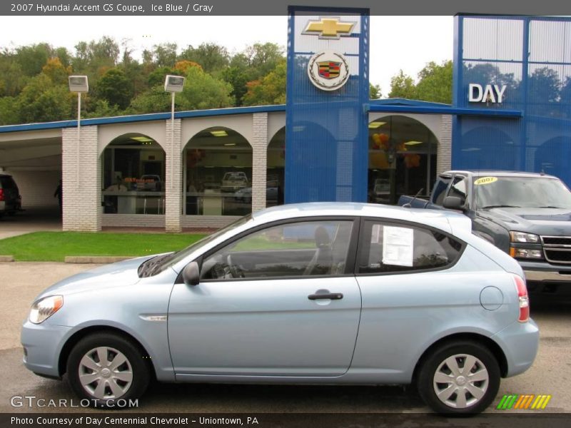 Ice Blue / Gray 2007 Hyundai Accent GS Coupe
