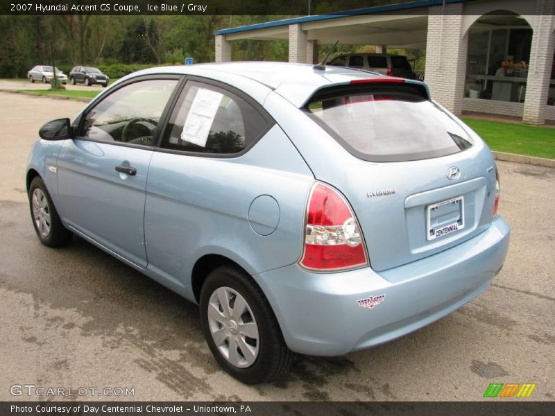 Ice Blue / Gray 2007 Hyundai Accent GS Coupe