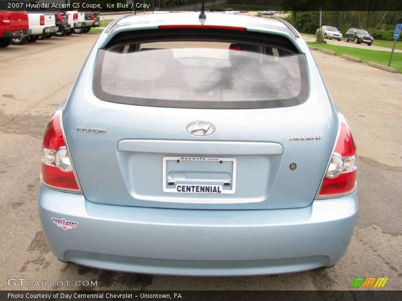 Ice Blue / Gray 2007 Hyundai Accent GS Coupe