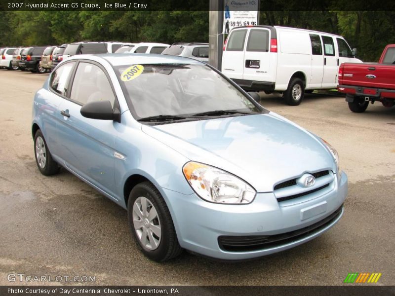 Ice Blue / Gray 2007 Hyundai Accent GS Coupe