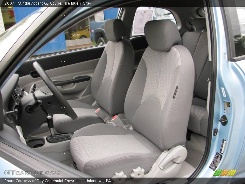 Ice Blue / Gray 2007 Hyundai Accent GS Coupe