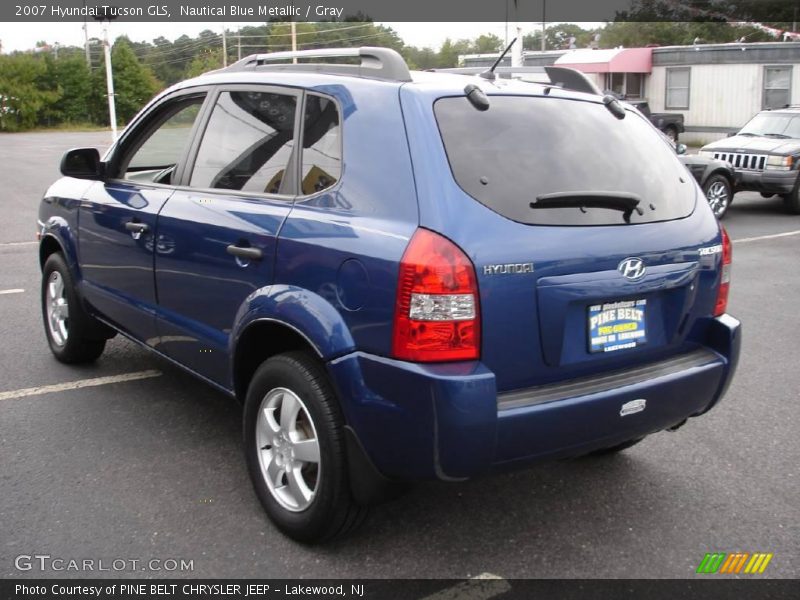Nautical Blue Metallic / Gray 2007 Hyundai Tucson GLS