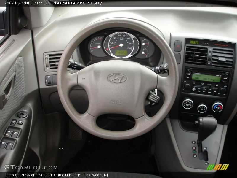 Nautical Blue Metallic / Gray 2007 Hyundai Tucson GLS