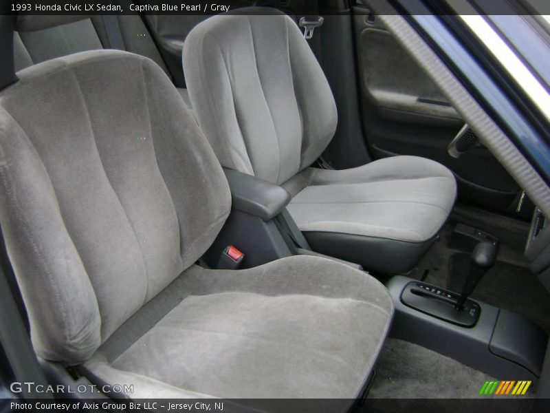 Captiva Blue Pearl / Gray 1993 Honda Civic LX Sedan