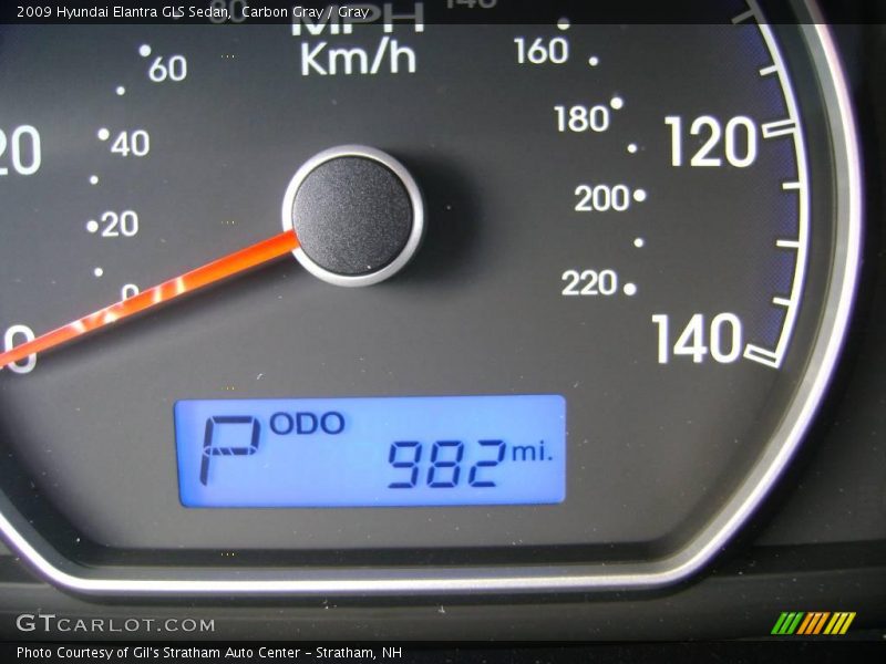 Carbon Gray / Gray 2009 Hyundai Elantra GLS Sedan