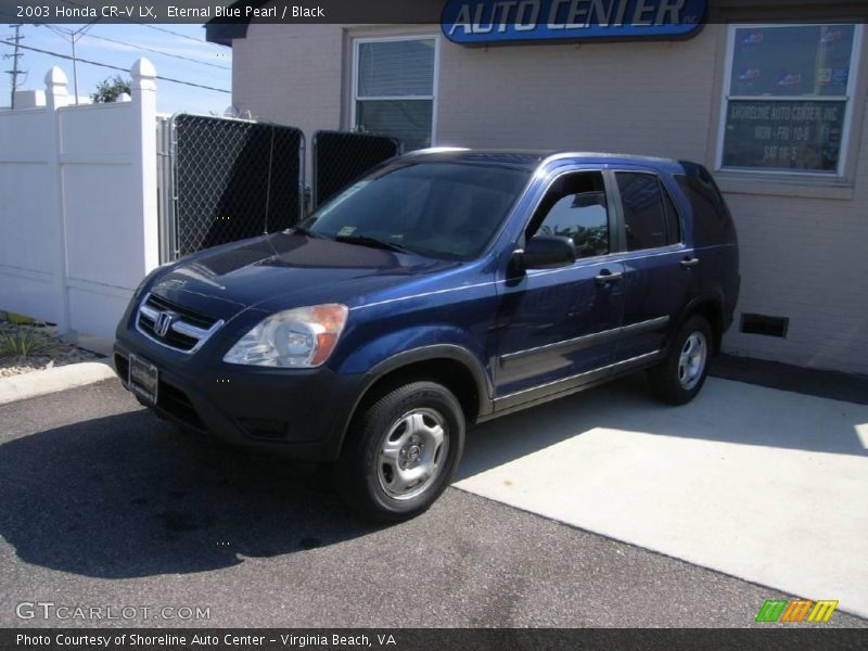 Eternal Blue Pearl / Black 2003 Honda CR-V LX