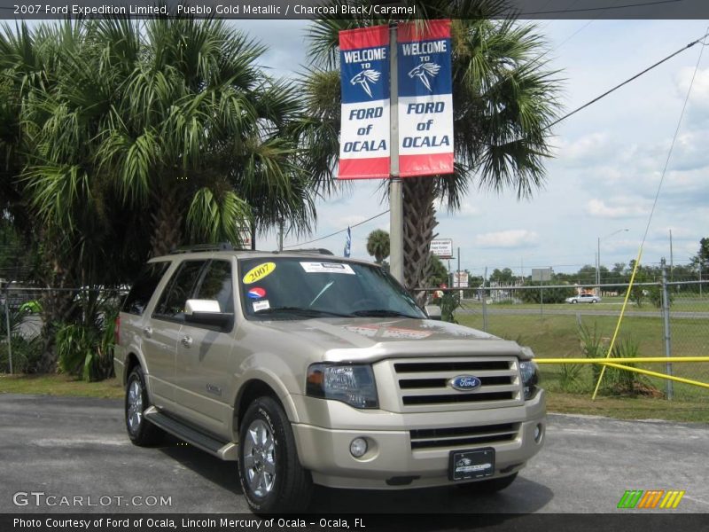Pueblo Gold Metallic / Charcoal Black/Caramel 2007 Ford Expedition Limited