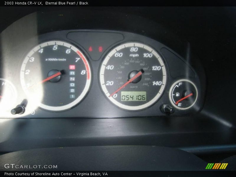 Eternal Blue Pearl / Black 2003 Honda CR-V LX