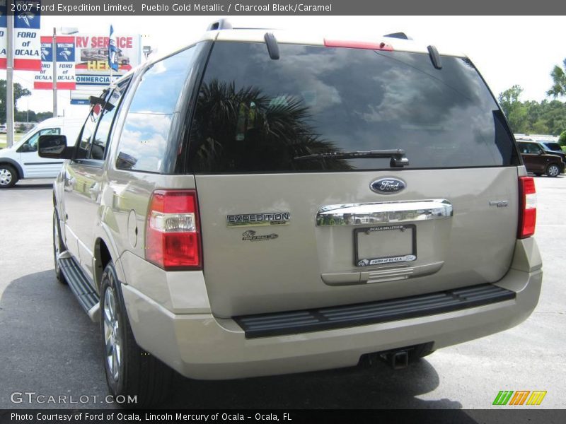Pueblo Gold Metallic / Charcoal Black/Caramel 2007 Ford Expedition Limited