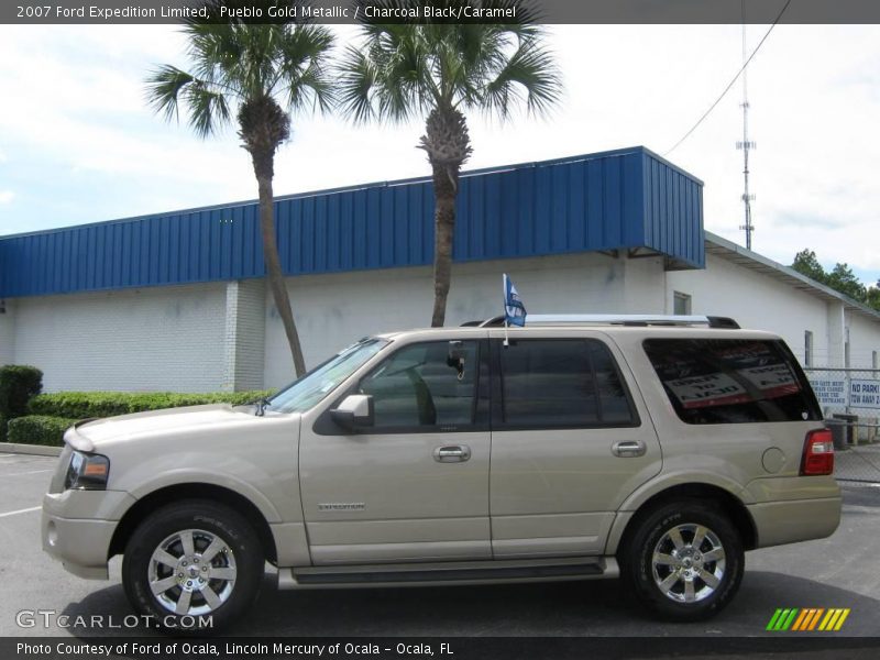 Pueblo Gold Metallic / Charcoal Black/Caramel 2007 Ford Expedition Limited