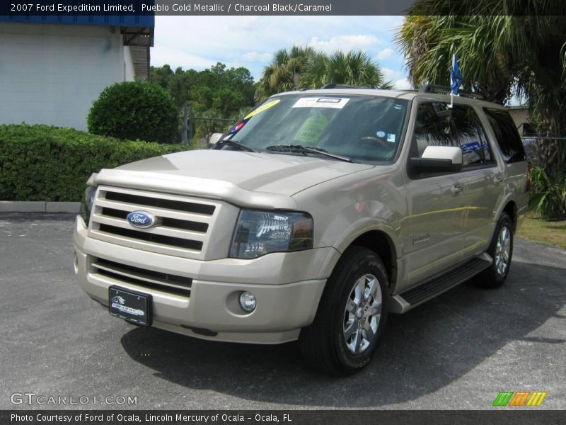 Pueblo Gold Metallic / Charcoal Black/Caramel 2007 Ford Expedition Limited