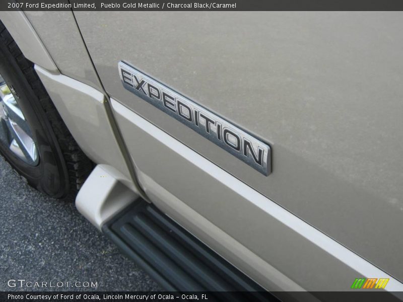 Pueblo Gold Metallic / Charcoal Black/Caramel 2007 Ford Expedition Limited