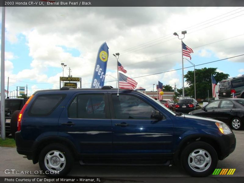Eternal Blue Pearl / Black 2003 Honda CR-V LX